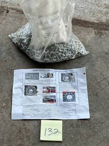 lot 132 image: Garden Tractor Tire Chains