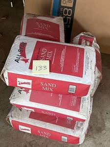 lot 133 image: 6 Bags of All-Star Sand Mix - Bring Help to Load