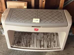 lot 138 image: Step 2 Outdoor Storage Bench (34 Wide) in used condition