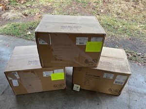 lot 148 image: Lot of 3 Lamps Plus Swingarm Lamps (Sku 45173) (1 Open Box)