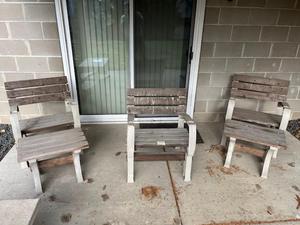 lot 150 image: Used Patio Chairs