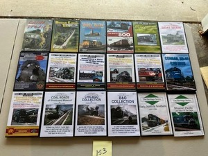lot 153 image: Huge DVD Collection on TrainsRailroads
