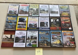 lot 154 image: Huge DVD Collection on TrainsRailroads