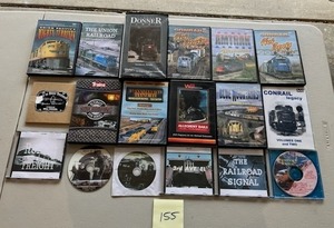 lot 155 image: Huge DVD Collection on TrainsRailroads