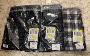 lot 203 image: New Mens Large Flannel Pajama Pants