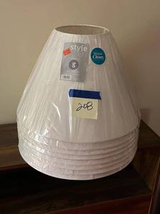 lot 208 image: Lot of Brand New Lamp Shades (Size G)