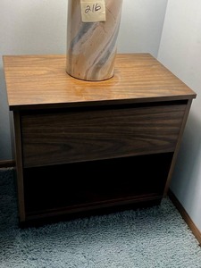 lot 217 image: Bassett Nightstand (24.5 W x 22.5 T x 16 D) - Bring Help to Move