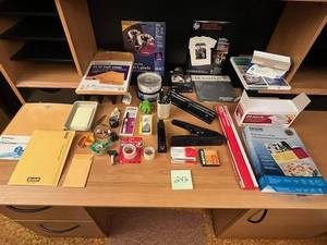 lot 242 image: Huge Office Supplies Lot - Staples, Paper, Envelopes, PensPencils, and More