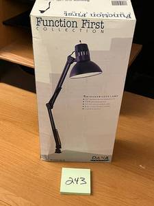 lot 243 image: Dana Lighting Swingarm Desk Lamp (30 Extension) - New Opened Box