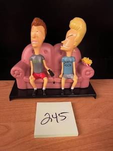lot 245 image: Beavis and Butt-Head TV Talkers Figures Couch 1996 MTV (Untested)