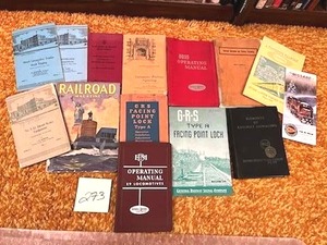 lot 273 image: Amazing Lot of Vintage Train Operating Manuals, 1945 RAILROAD 25 cent Magazine, and More