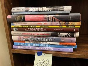 lot 282 image: Neat Lot of TrainRailroad Books