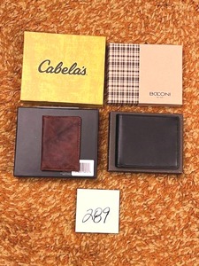 lot 289 image: Very Nice Cabelas and Boconi Wallet Lot