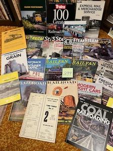 lot 299 image: Vintage Railroad Magazines, Books, and More