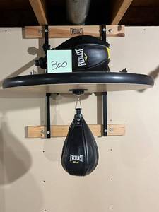 lot 300 image: Everlast Punching Bag Station (Like New) - Bring Tools to Remove