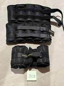 lot 313 image: Golds Gym Ankle Weight Lot (Excellent Condition)