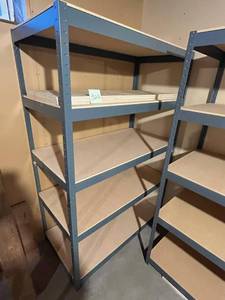 lot 322 image: 6 Metal Shelving Unit (72 x 48 x 24) - Like New