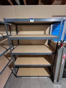 lot 323 image: 6 Metal Shelving Unit (72 x 48 x 24) - Like New