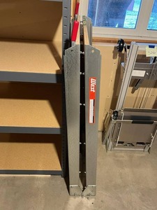 lot 327 image: Like New Western Steel & Tube Aluminum Platform (30 W x 96 L) - BRING HELP TO REMOVE