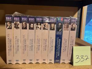 lot 332 image: New Learning Channel Great Books on VHS