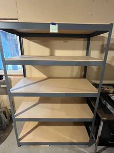 lot 341 image: 6 Metal Shelving Unit (72 x 48 x 24) - Like New