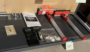 lot 429 image: Shelf Contents - Magnetic Key Holders, Car Care, and More