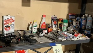 lot 454 image: Shelf Contents - Engine Tachometer, Infrared Thermometer, and More