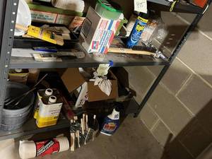 lot 457 image: Paint Brushes, Solvents, Shop Rags and More