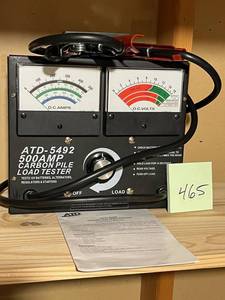 lot 465 image: ATD-5492 500 Amp Battery Tester (Nice Condition)