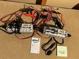 lot 468 image: NOCO Genius G3500 Household Auto Battery Chargers (Nice Condition)