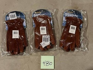 lot 480 image: Brand New Lot of Cabelas Buffalo Uninsulated Gloves (Mens Size Small)