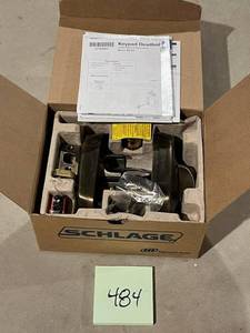 lot 484 image: Schlage Keypad Deadbolt (Model BE 365) - New Old Stock