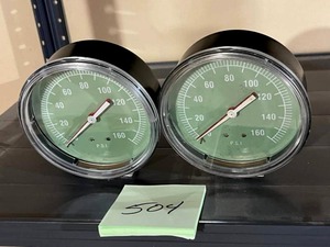 lot 504 image: Vintage Pressure Gauges