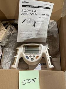 lot 505 image: Omcron Body Fat Analyzer (HBF-306) - Untested