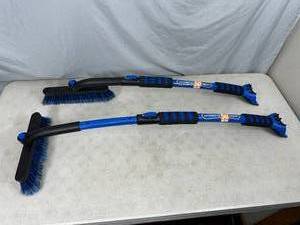 lot 11 image: 2 New Telescoping Snow Brush  Ice Scrapers