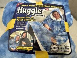 lot 31 image: New Huggle Ultra Plush Blanket Hoodie