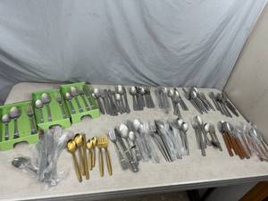 lot 45 image: Large Lot of New Assorted Flatware  Silverware