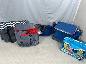 lot 48 image: 5 new Soft Side Coolers  Lunch Boxes