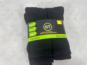 lot 50 image: New 6 Pack of GoldToe Cotton FX Crew Socks