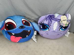 lot 60 image: 2 New Cuddly Pet Kids Pillows