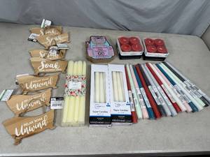 lot 61 image: New Candle Sticks, Votive Candles, Home Decor