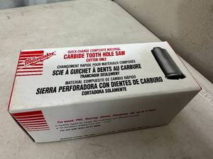 lot 116 image: New Milwaukee Carbide Tooth Hole Saw 2