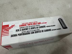 lot 120 image: New Milwaukee Carbide Tooth Hole Saw 34