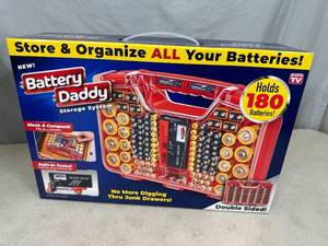 lot 160 image: New Battery Daddy Battery Storage with Tester