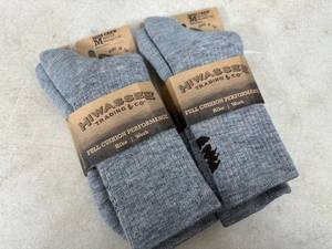 lot 201 image: 2 New Pairs of Hiwassee Merino Wool Socks - Full Cushion Performance