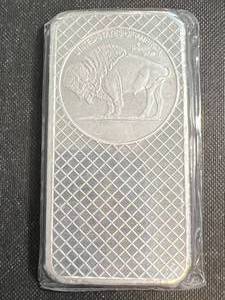 10 TROY OZ .999 FINE SILVER BUFFALO INDIAN BAR