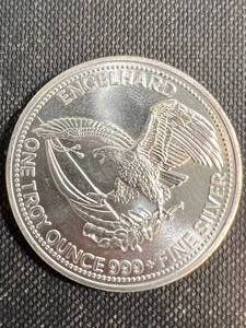 1 TROY OZ .999 FINE SILVER 1984 AMERICAN PROSPECTOR ENGELHARD ROUND
