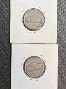 2 US JEFFERSON NICKELS 1938 1938-D