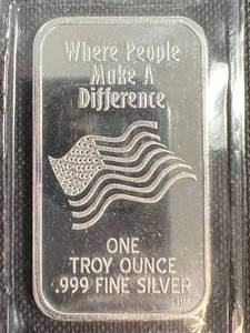 1 TROY OZ .999 FINE SILVER DONALD TRUMP WANTED FOR PRESIDENT BAR