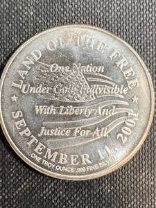 1 TROY OZ .999 FINE SILVER NYPD 911 ROUND